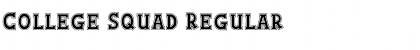 College Squad Font