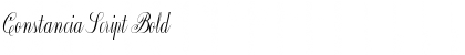 Constancia Script Font