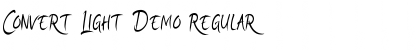 Convert Light Demo Font