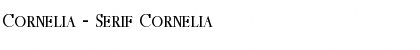 Download Cornelia - Serif Font