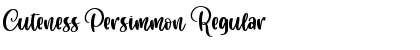 Cuteness Persimmon Font