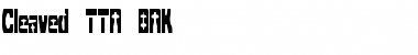 Download Cleaved TTR (BRK) Font Download Cleaved TTR (BRK) Font