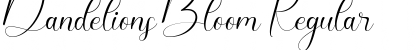 Download Dandelions Bloom Font Download Dandelions Bloom Font