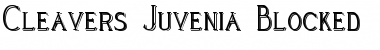 Download Cleaver's_Juvenia_Blocked Font Download Cleaver's_Juvenia_Blocked Font