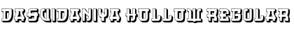 Dasvidaniya Hollow Regular Font