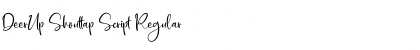 Download DeerUp Shouttap Script Font Download DeerUp Shouttap Script Font