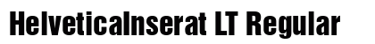 HelveticaInserat LT Regular preview