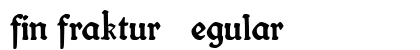 fin fraktur Regular preview
