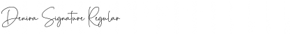 Denira Signature Font