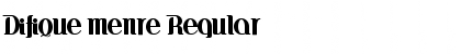 Difique menre Font
