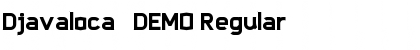 Djavaloca - DEMO Regular Font