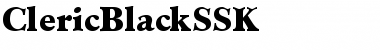 ClericBlackSSK Font