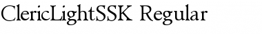 ClericLightSSK Font