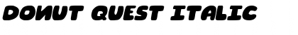 Donut Quest Italic Font
