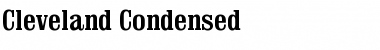 Cleveland Condensed Bold Font