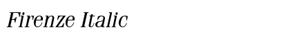 Firenze Italic Preview