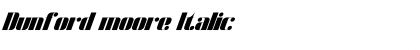 Dunford moore Font