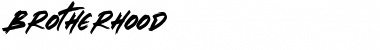 Brotherhood Regular Font Brotherhood Regular Font