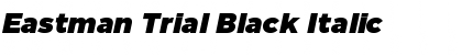 Eastman Trial Black Italic Font