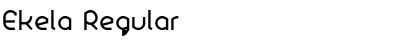 Ekela Regular Font