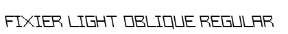 Fixier Light Oblique Regular preview