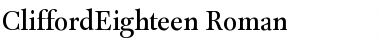 CliffordEighteen Font