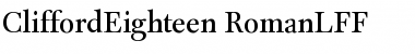 CliffordEighteen Font