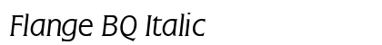 Flange BQ Italic Preview