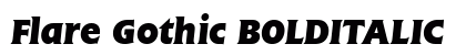 Flare Gothic BOLDITALIC Preview