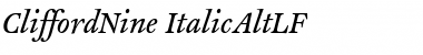 CliffordNine Font