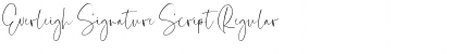 Everleigh Signature Script Font