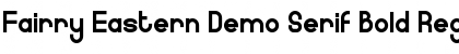 Fairry Eastern Demo Serif Bold Font
