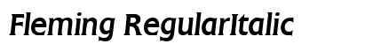 Fleming RegularItalic Preview