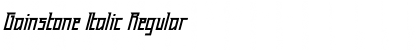 Gainstone Italic Font