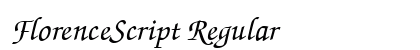 FlorenceScript Regular preview