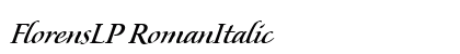FlorensLP RomanItalic preview