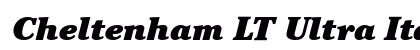 Cheltenham LT Ultra Italic preview