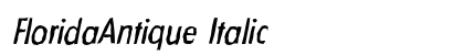 FloridaAntique Italic Preview