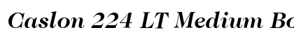 Caslon 224 LT Medium Bold Italic preview