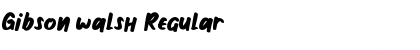 Gibson walsh Font