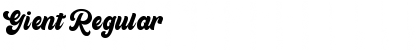 Gient Font