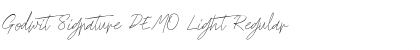 Download Godwit Signature DEMO Light Font Download Godwit Signature DEMO Light Font