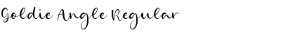 Goldie Angle Regular Font