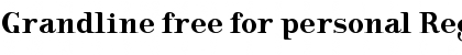 Grandline free for personal Font