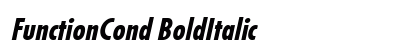 FunctionCond BoldItalic preview