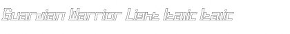 Download Guardian Warrior Light Italic Font