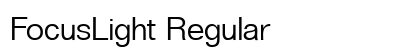 FocusLight Regular preview