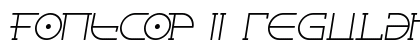 Fontcop II Regular preview
