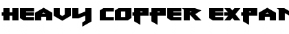 Heavy Copper Expanded Font