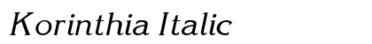 Korinthia Italic Preview